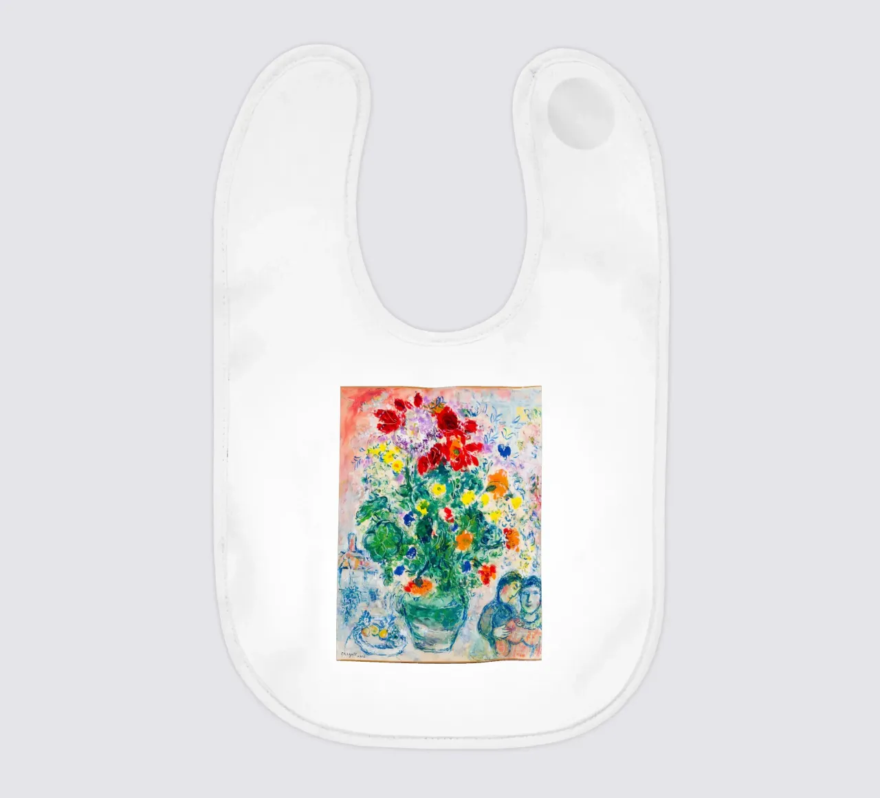flor de marc chagall babero de DuncanBennett shop