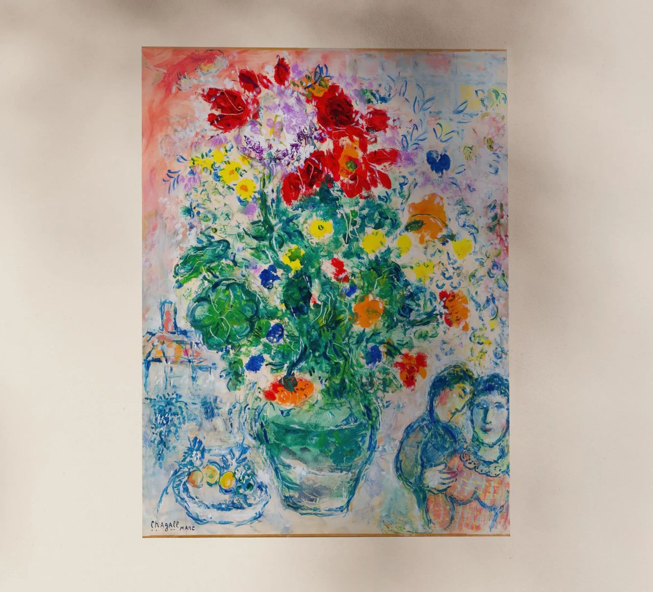 marc chagall fiore pellicola backlit da DuncanBennett shop