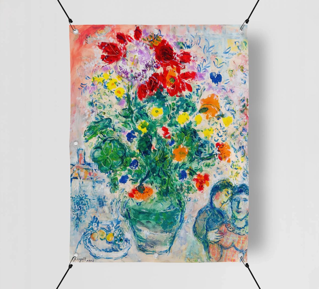 marc chagall fiore telo in pvc da DuncanBennett shop