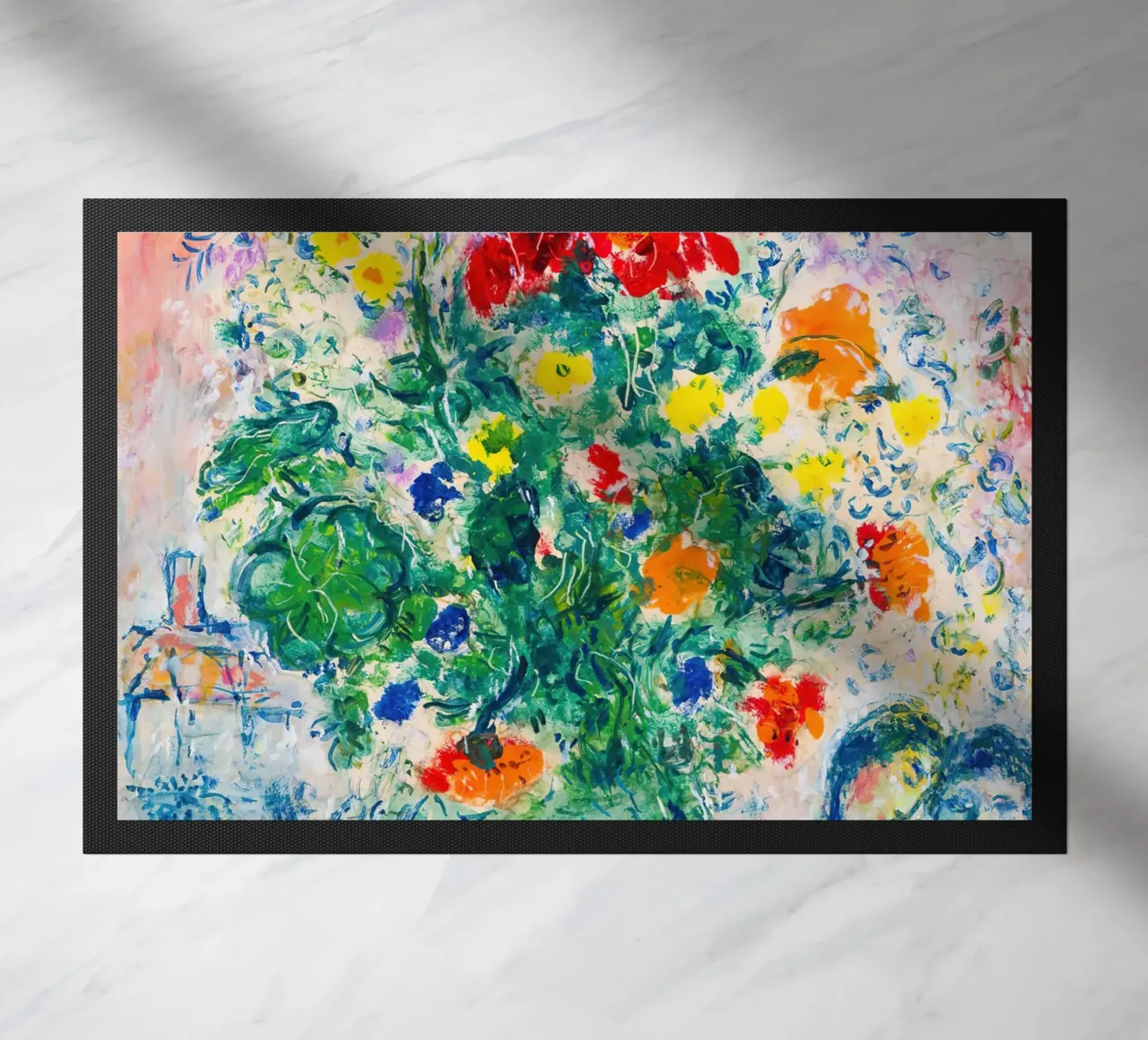flor de marc chagall felpudo de DuncanBennett shop