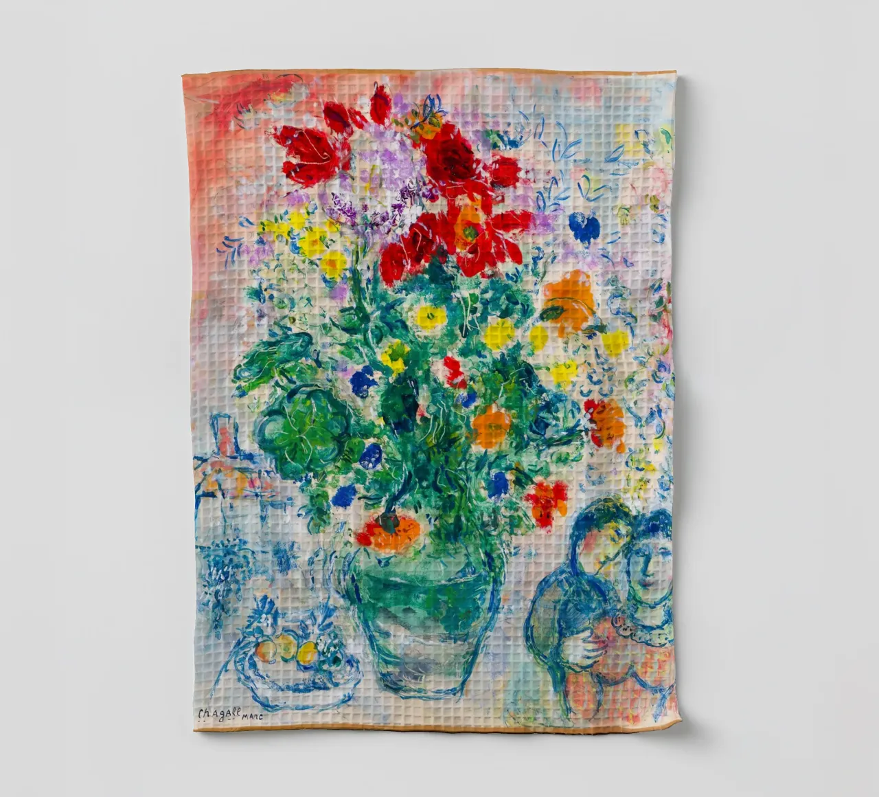 marc chagall fiore canovaccio da cucina da DuncanBennett shop