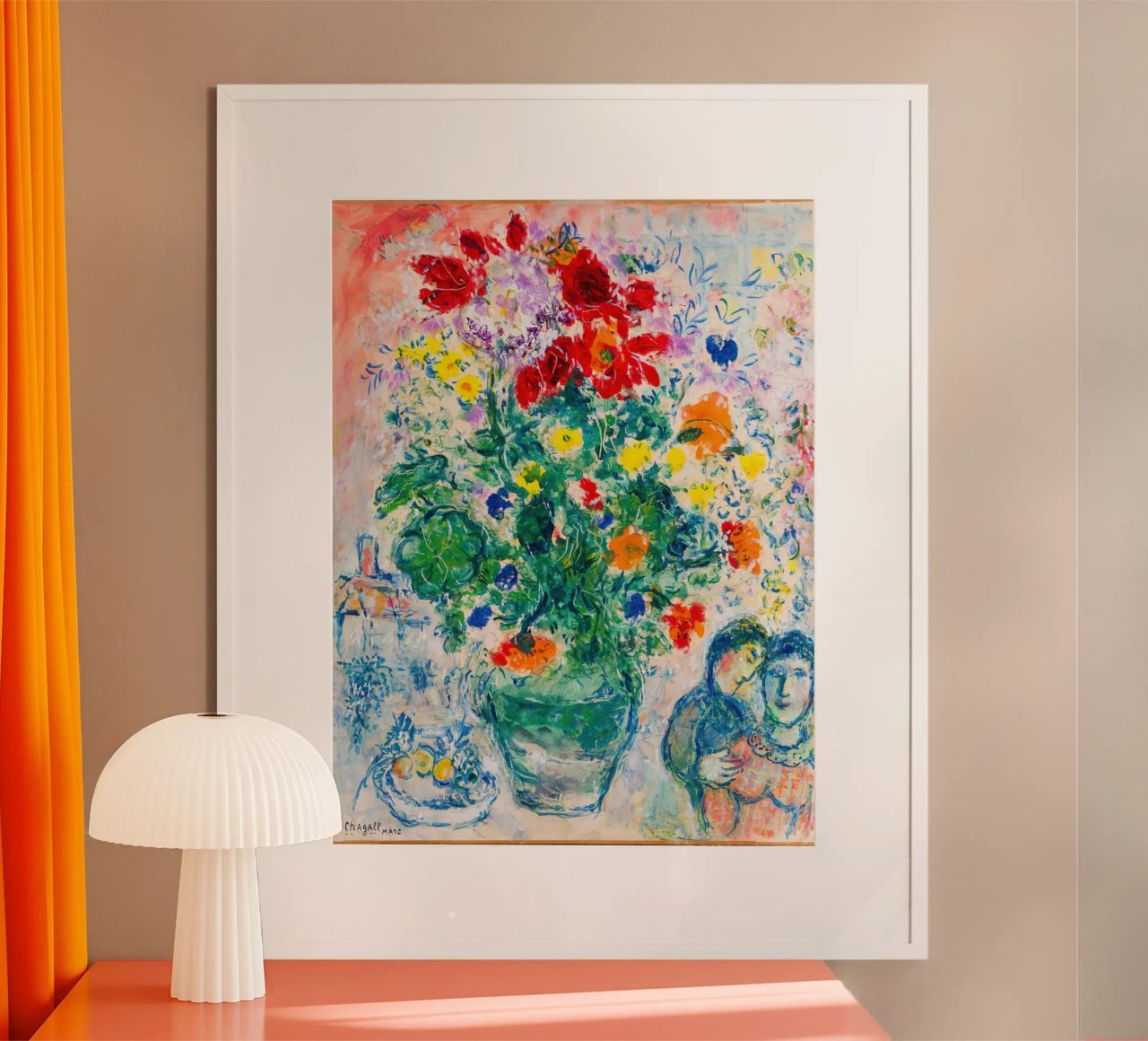 marc chagall fiore poster da DuncanBennett shop