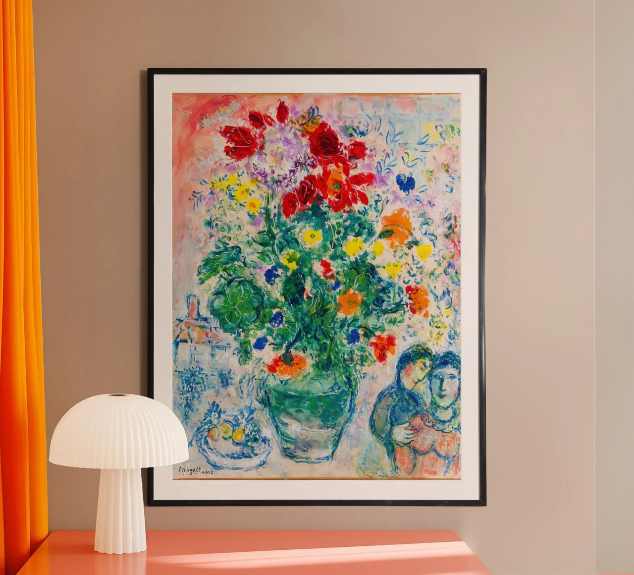 marc chagall fiore poster da DuncanBennett shop