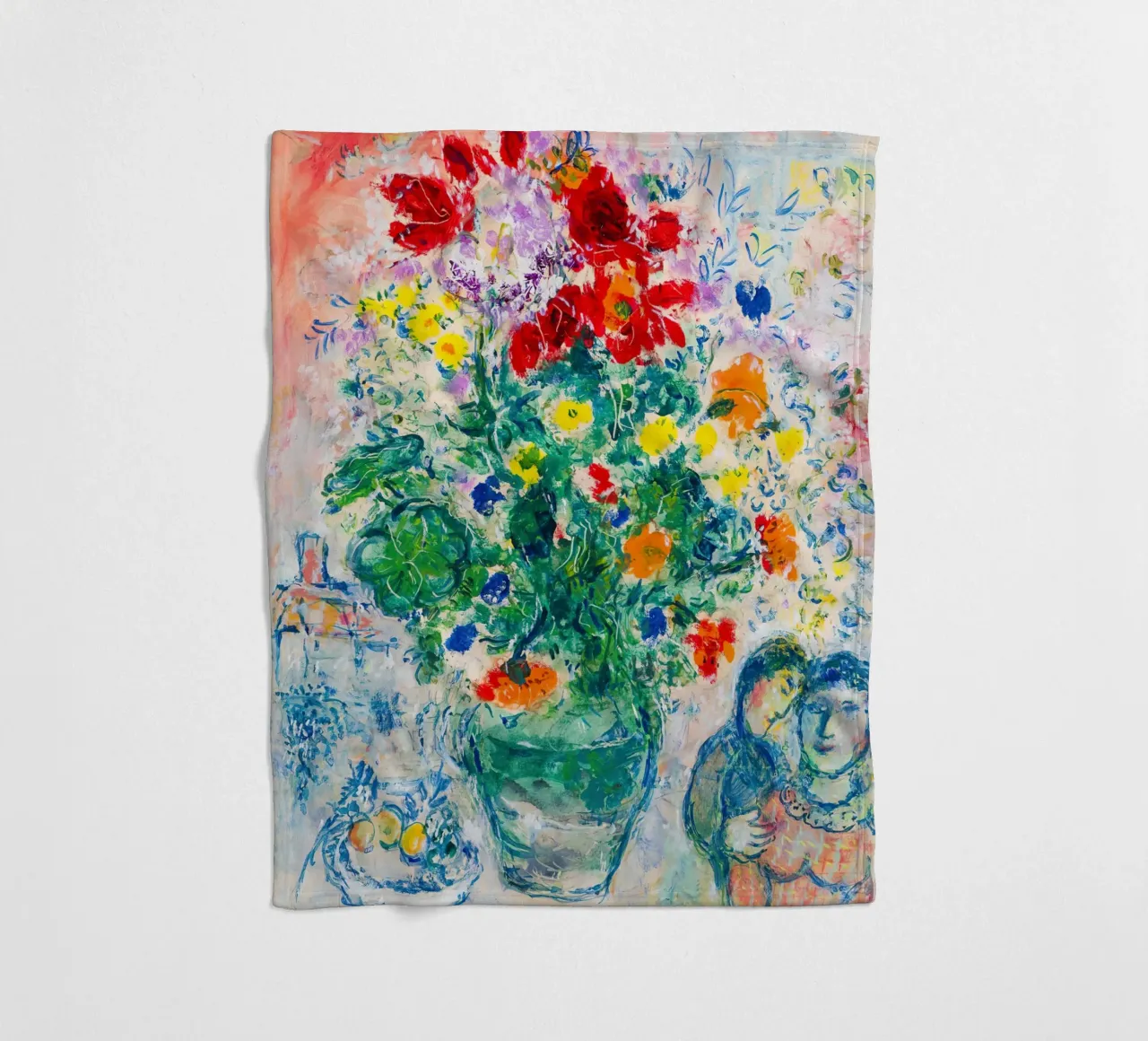 marc chagall fiore coperta in pile da DuncanBennett shop