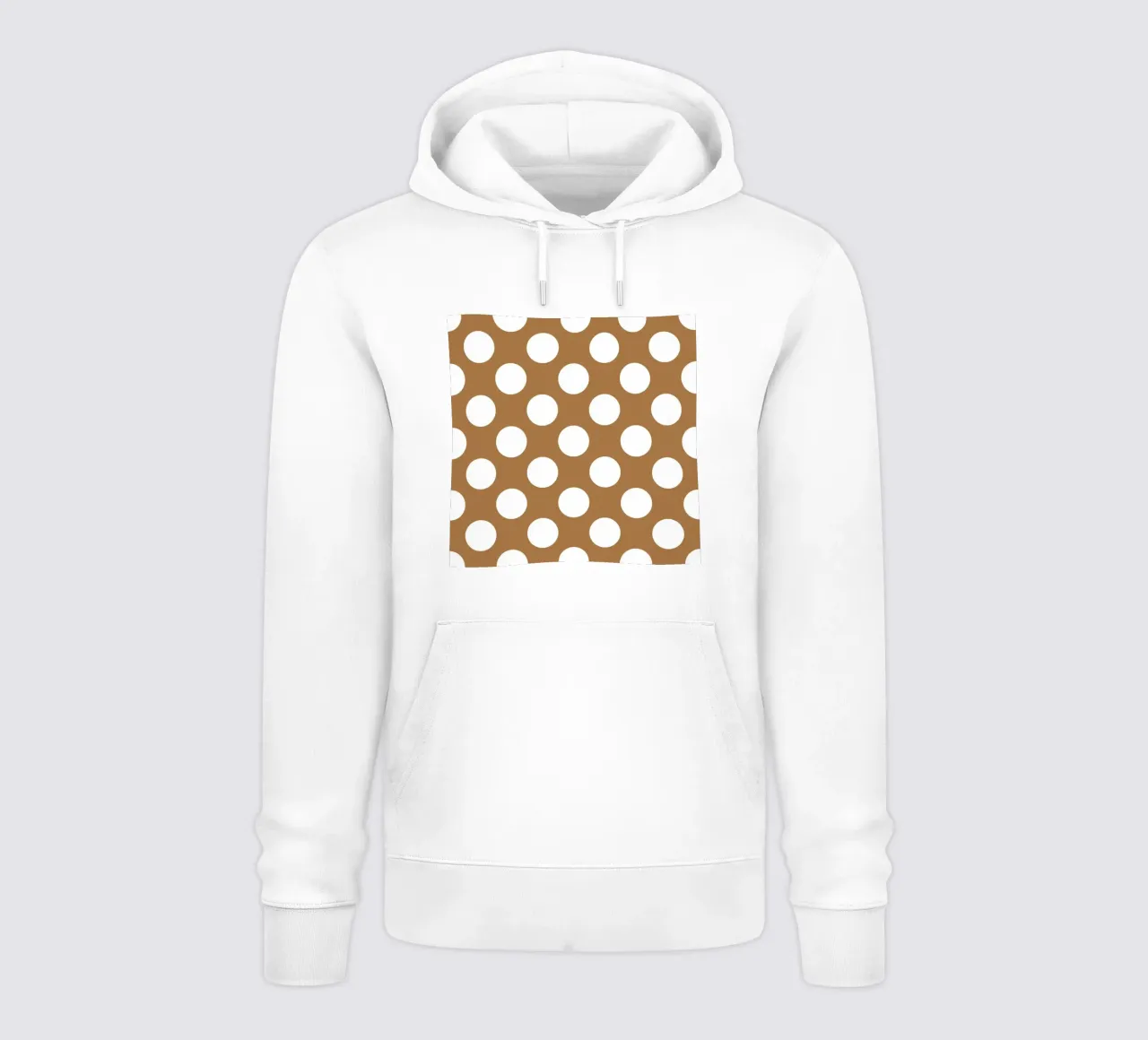 Pois in marrone felpa con cappuccio da Happy Littles