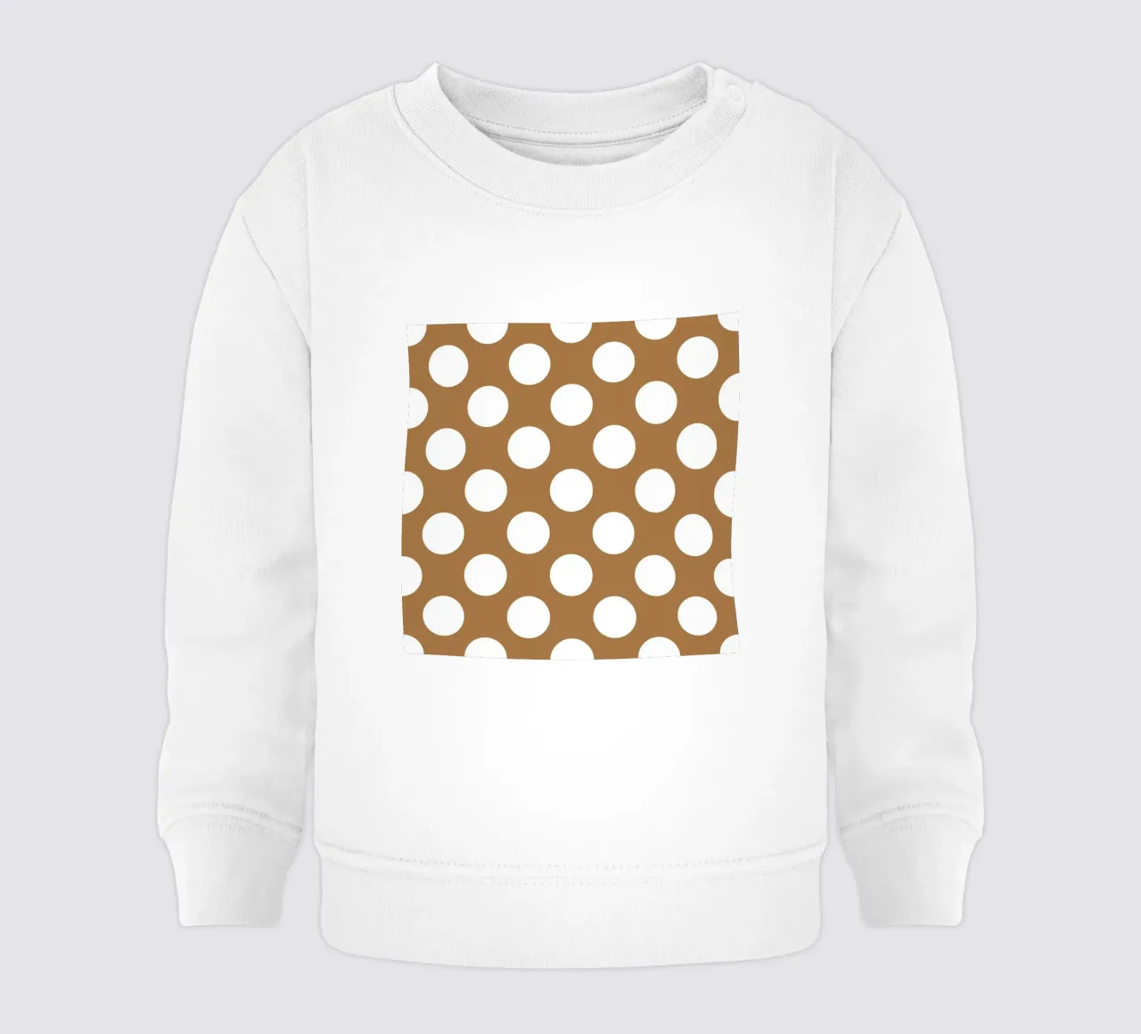 Pois in marrone felpa neonato da Happy Littles