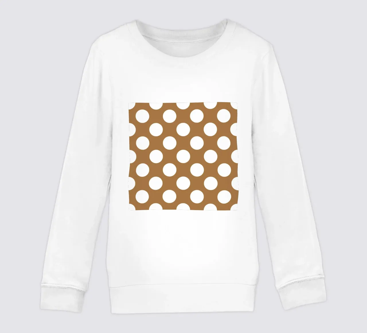 Pois in marrone felpa bambino da Happy Littles
