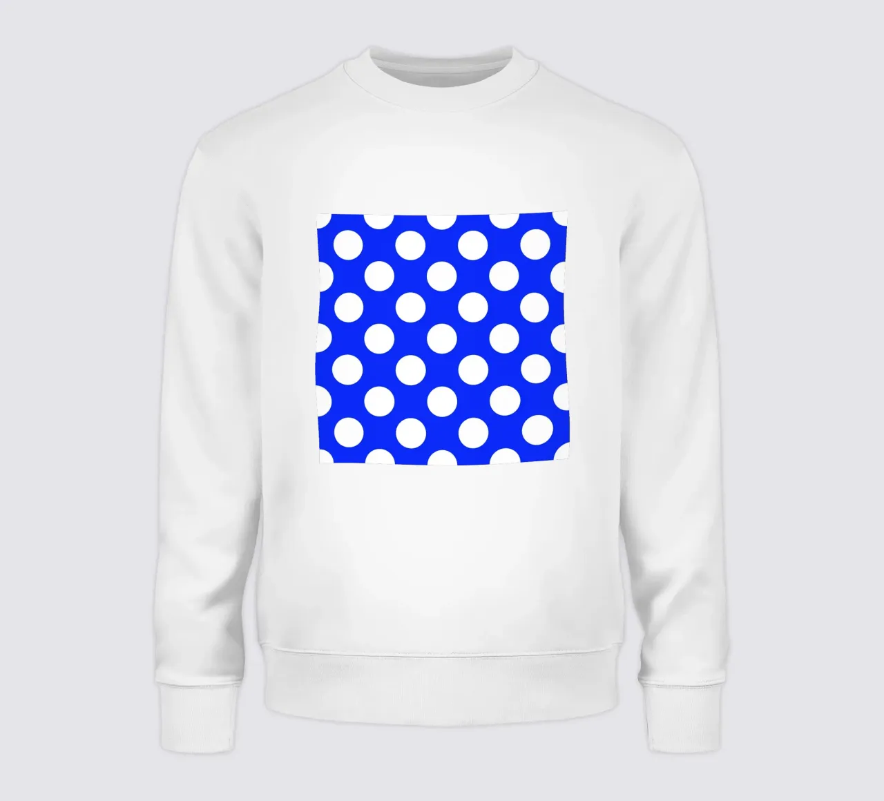 Pois in blu cobalto felpa da Happy Littles