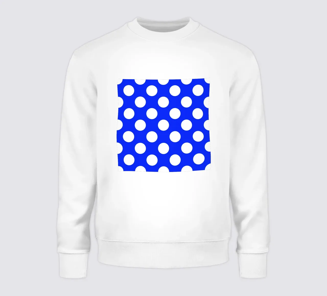 Pois in blu cobalto felpa da Happy Littles
