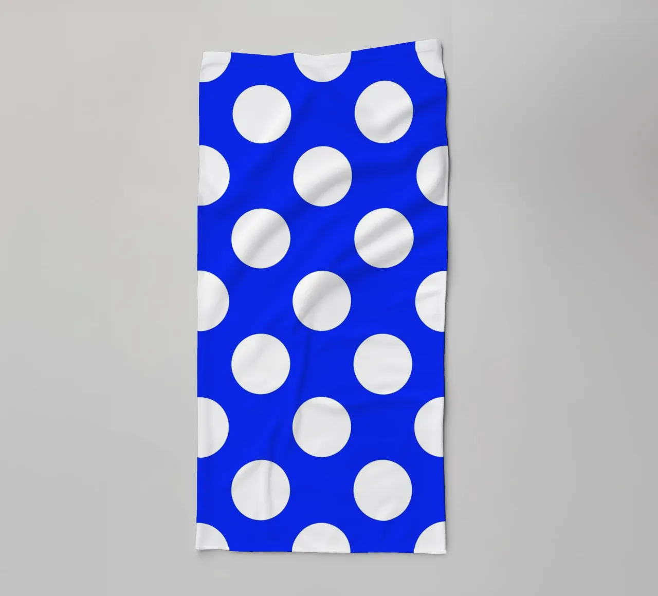 Pois in blu cobalto asciugamano da bagno da Happy Littles