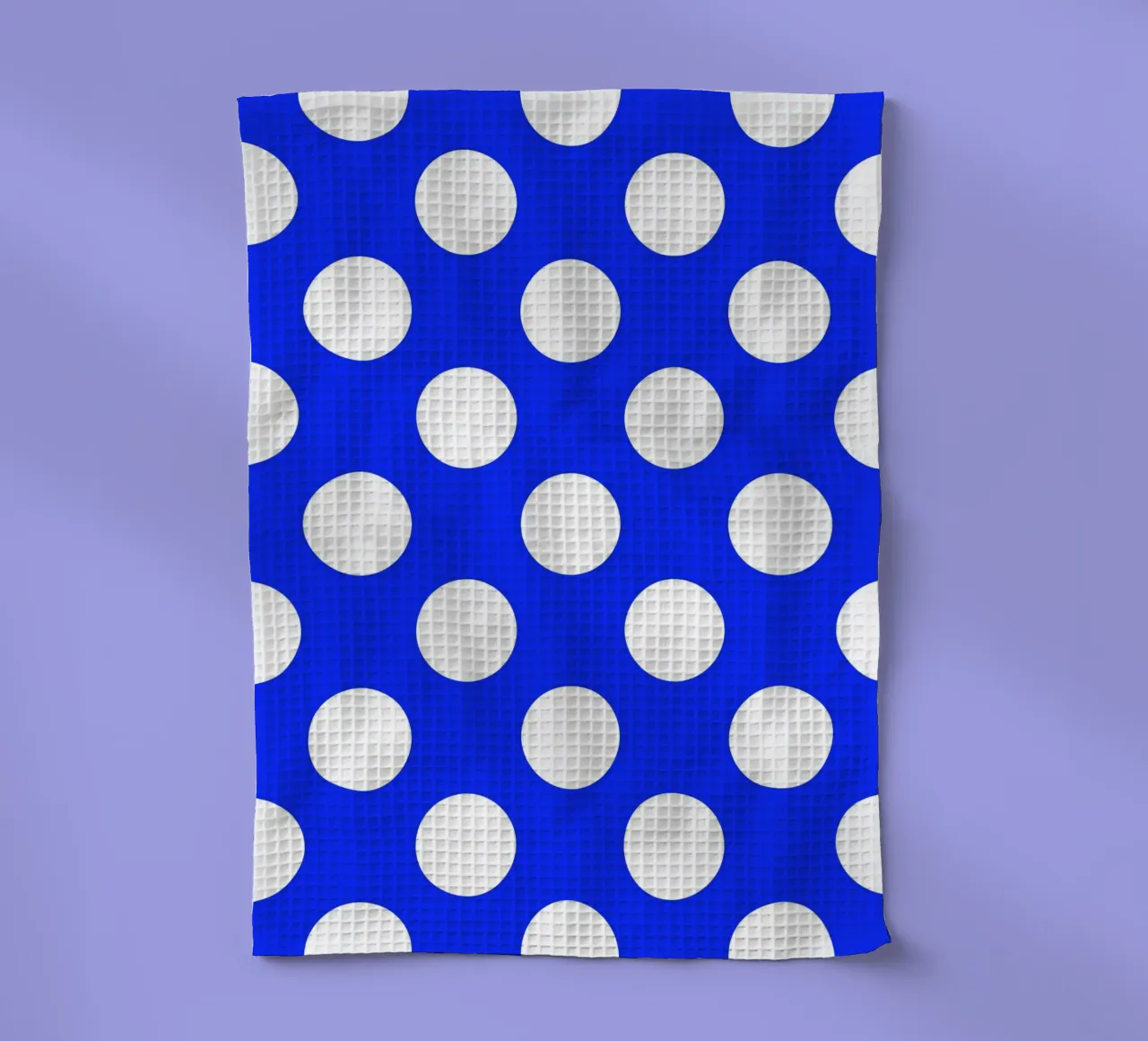 Pois in blu cobalto canovaccio da cucina da Happy Littles
