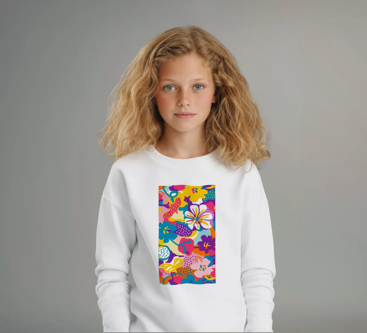 Parata floreale pop felpa bambino da Zep Layers