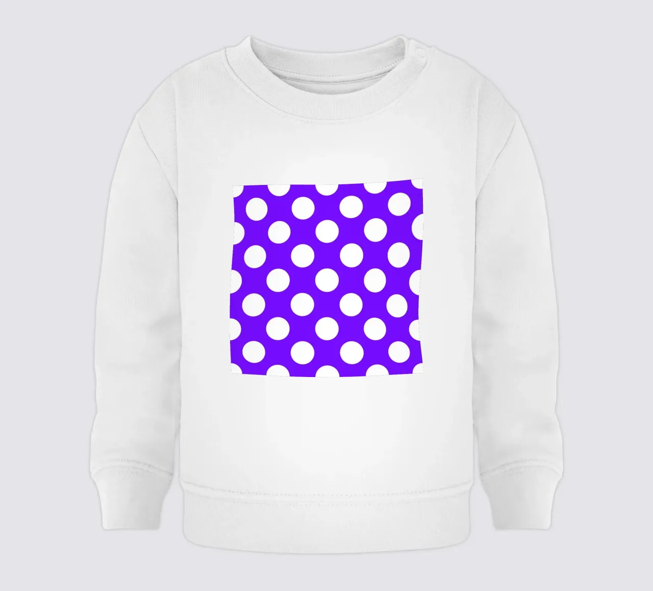 Pois in viola intenso felpa neonato da Happy Littles