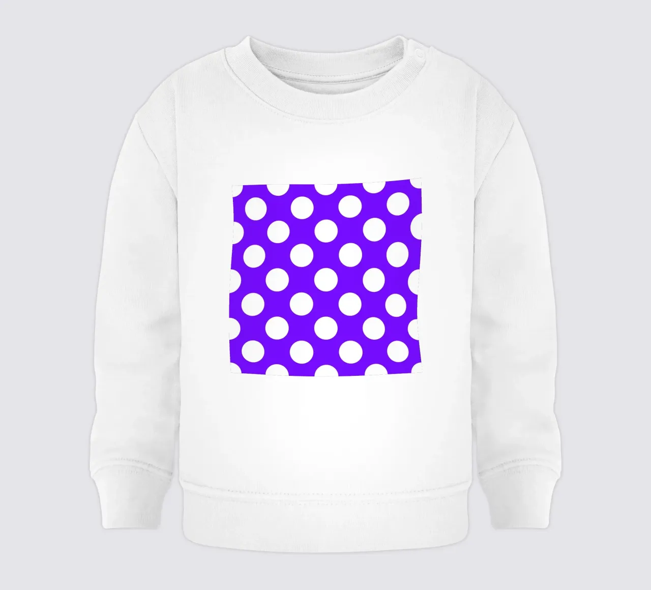 Pois in viola intenso felpa neonato da Happy Littles