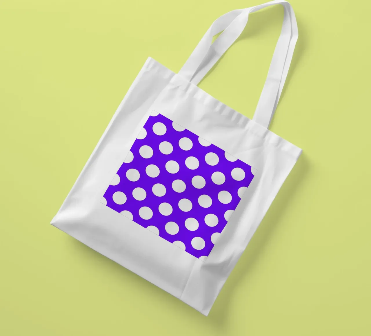 Pois in viola intenso borsa in juta da Happy Littles