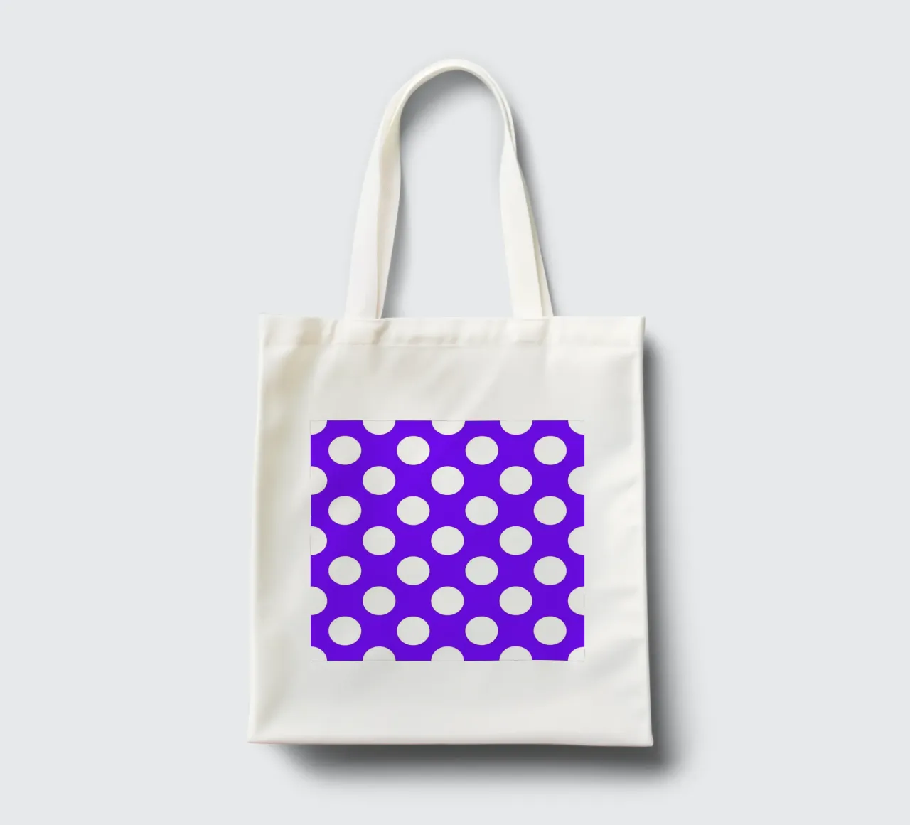Pois in viola intenso borsa in juta da Happy Littles
