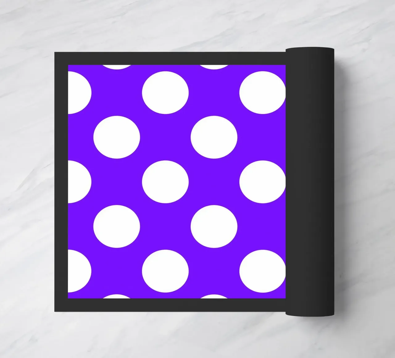 Pois in viola intenso zerbino da Happy Littles