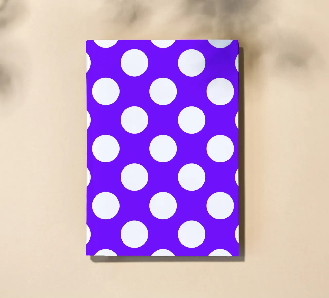 Polka Dots in Deep Purple notebook by Happy Littles