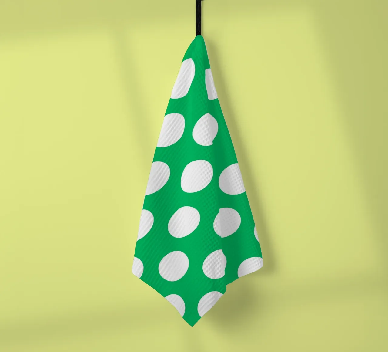 Polka Dots in Smaragdgrün Geschirrtuch von Happy Littles