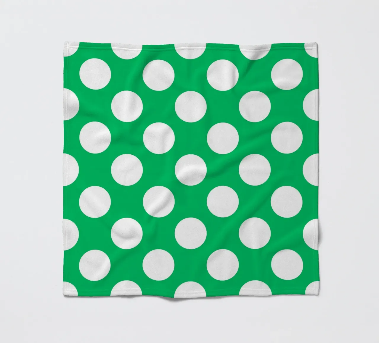 Polka Dots in Smaragdgrün Fleecedecke von Happy Littles