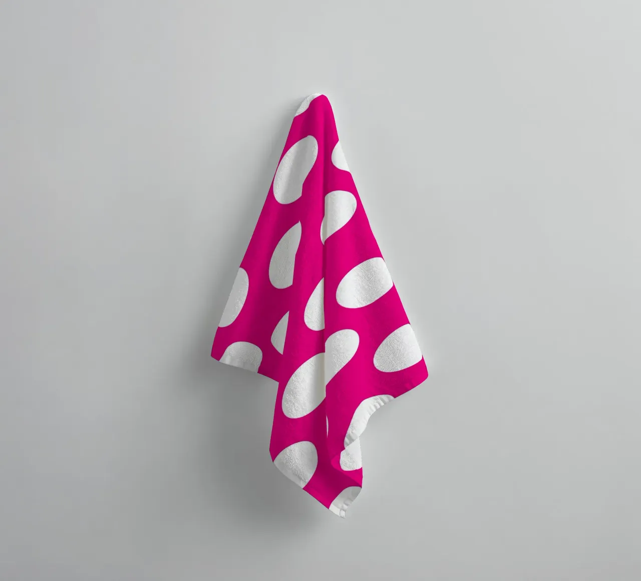 Pois rosa fucsia asciugamano da bagno da Happy Littles