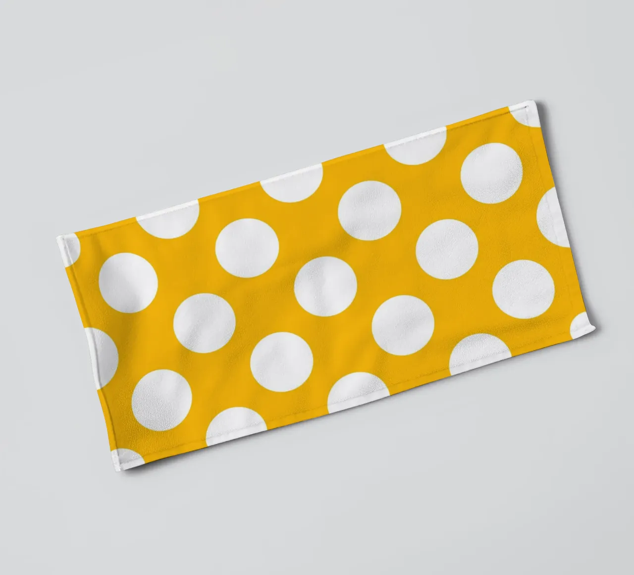 Pois en jaune d'or serviette de bain de Happy Littles