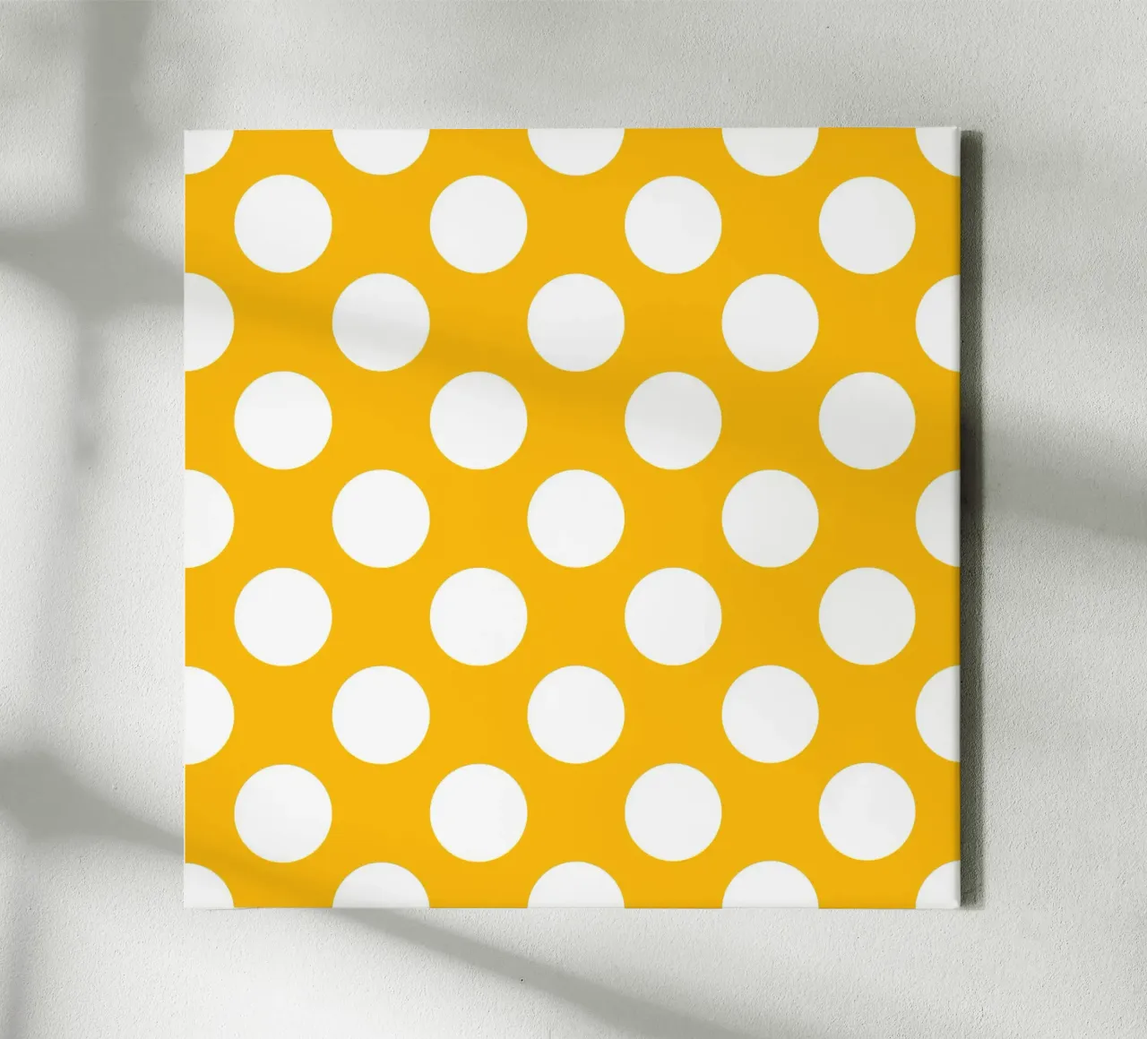 Polka Dots in Goudgeel canvas van Happy Littles