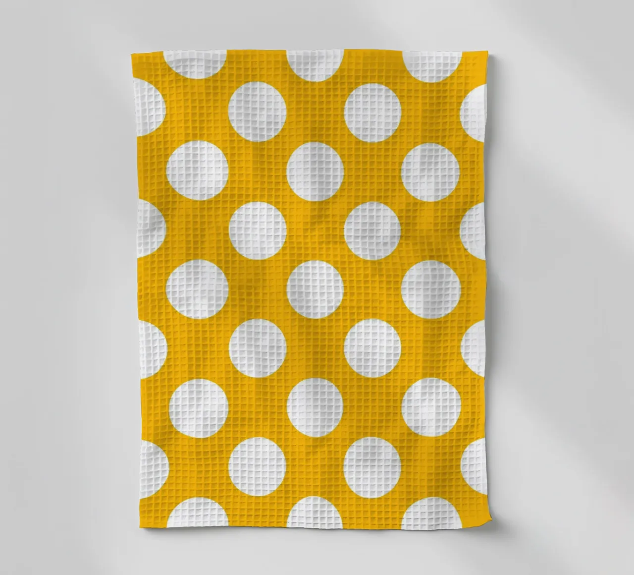 Pois en jaune d'or torchon de Happy Littles