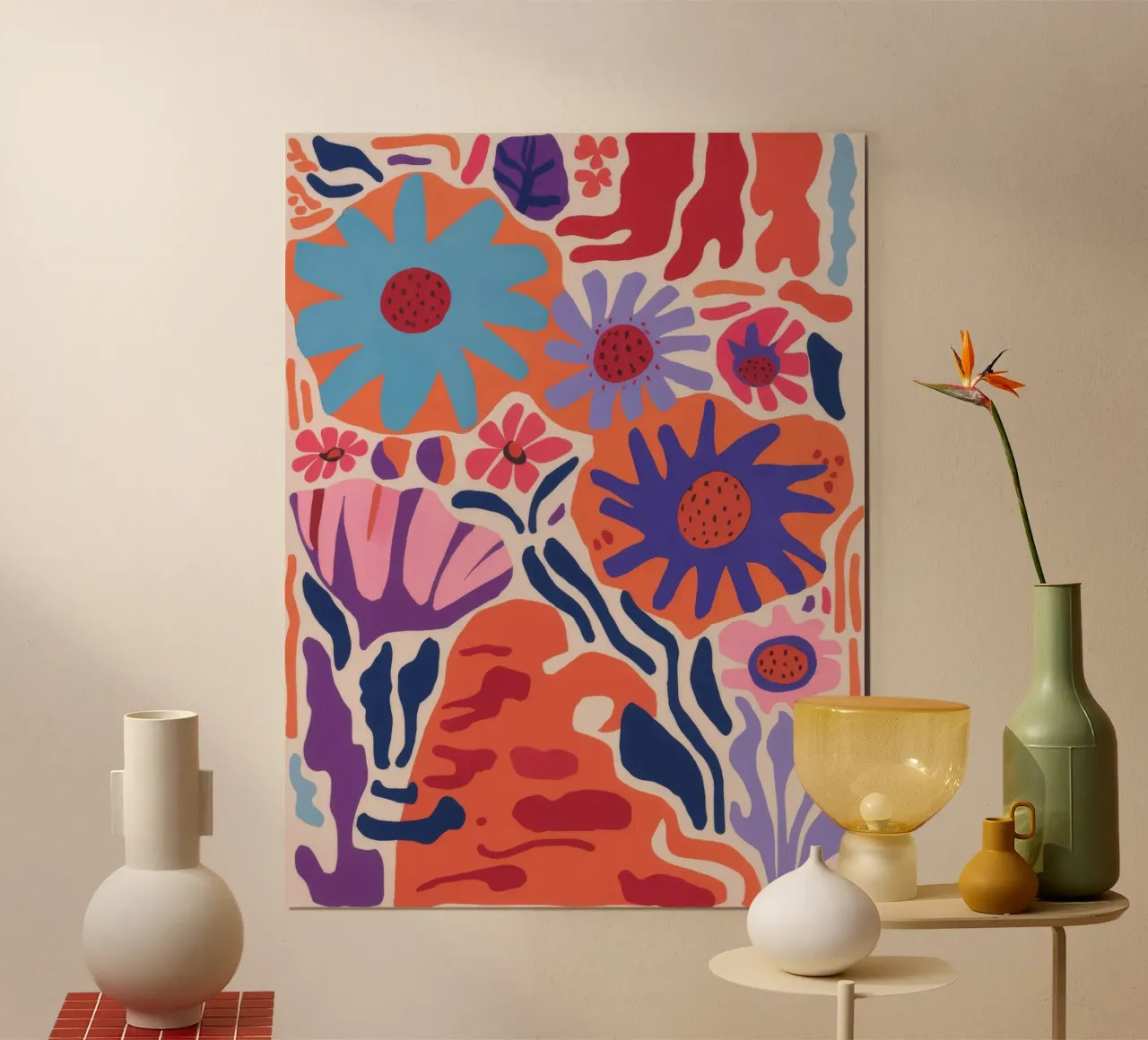 Impulso cosmico del giardino poster con telaio in alluminio da Zep Layers