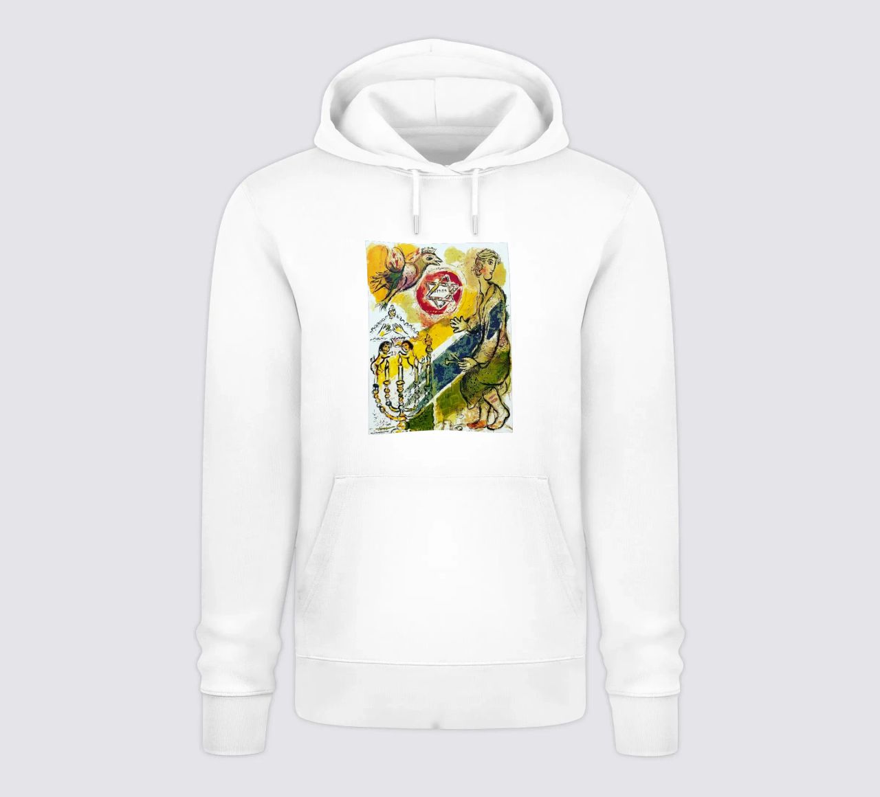 MARC CHAGALL Esodo - Stella di Davide felpa con cappuccio da DuncanBennett shop