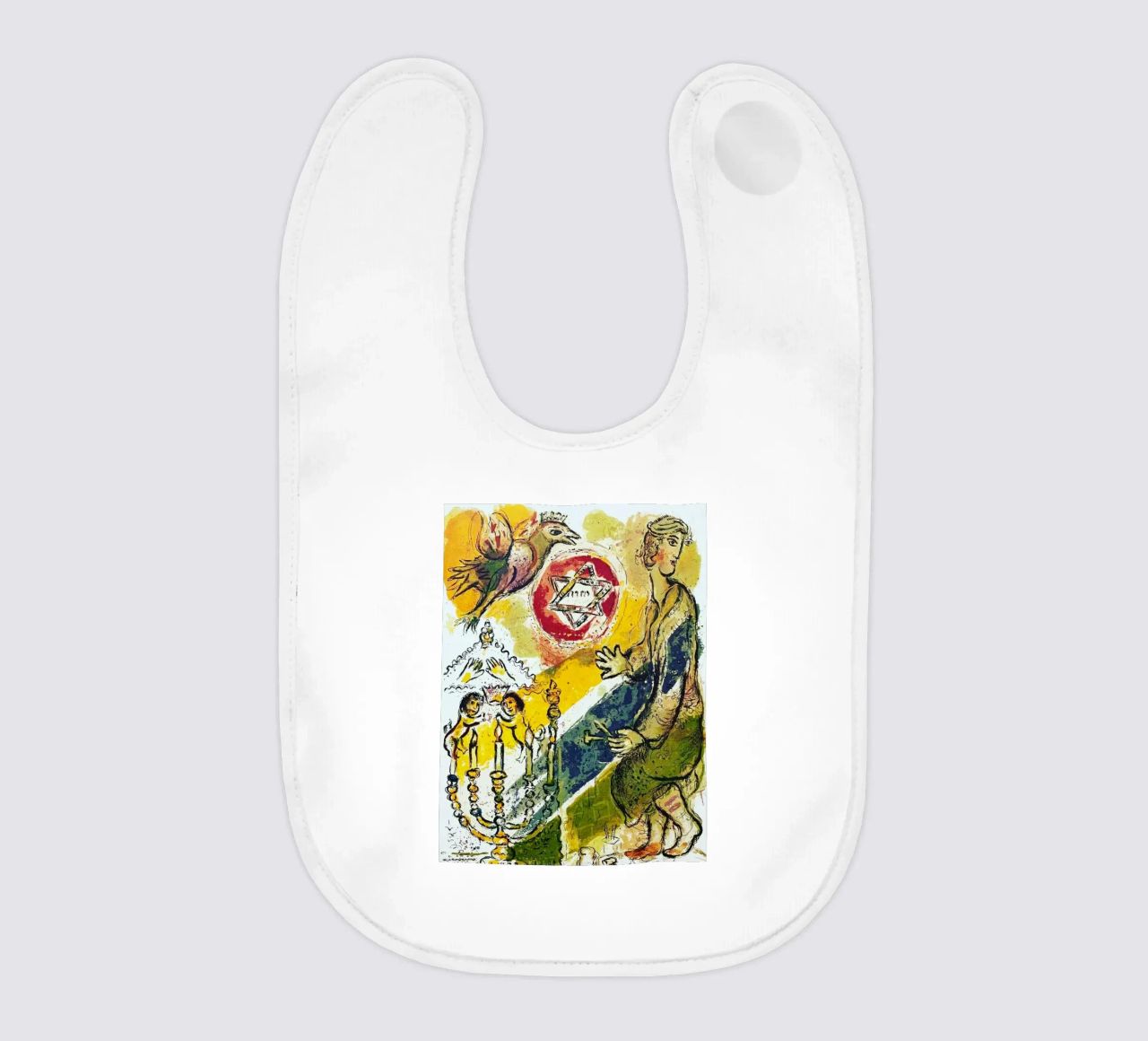 MARC CHAGALL Esodo - Stella di Davide bavaglino da DuncanBennett shop