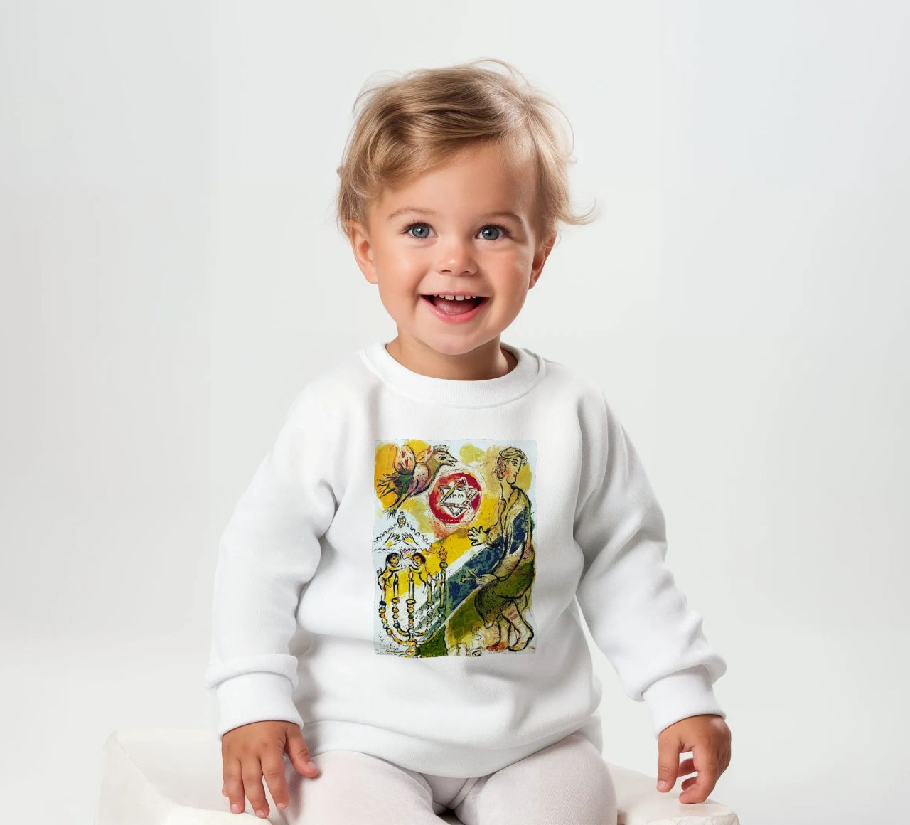 MARC CHAGALL Esodo - Stella di Davide felpa neonato da DuncanBennett shop