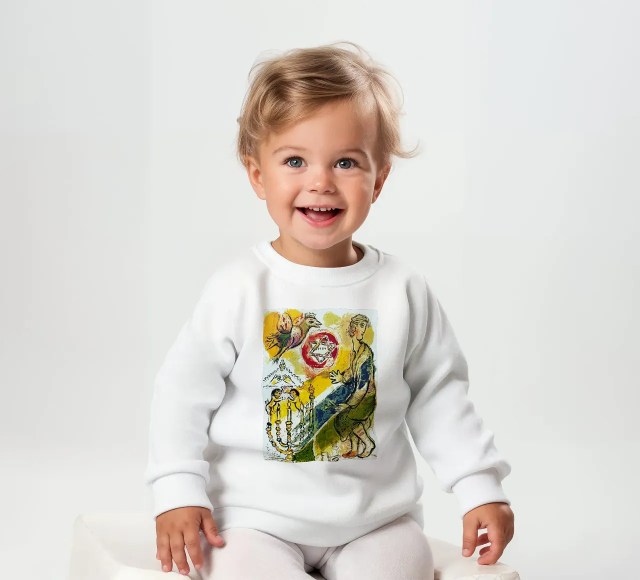 MARC CHAGALL Exodus - Star of David baby sweatshirt by DuncanBennett shop