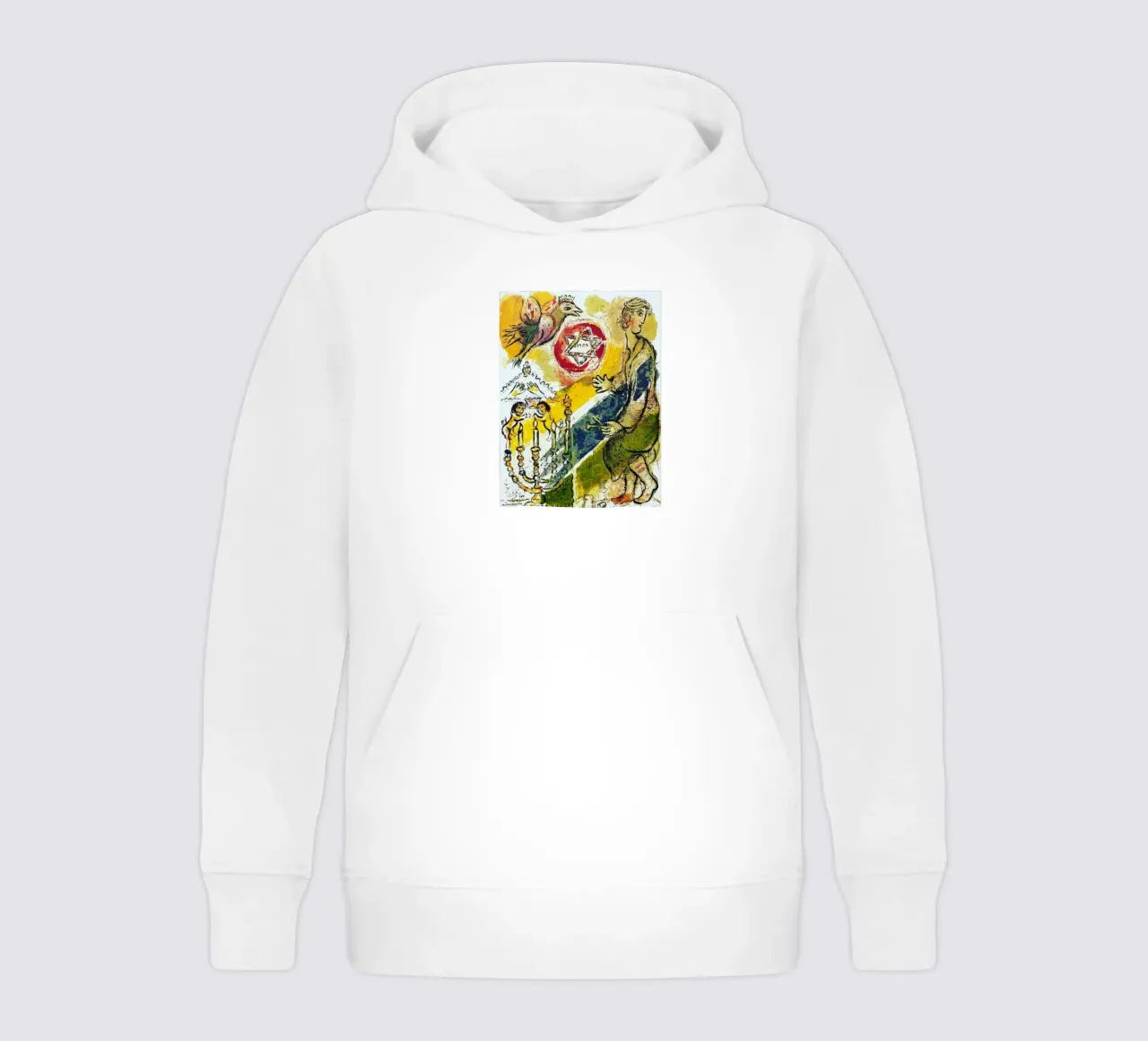 MARC CHAGALL Esodo - Stella di Davide felpa bambino con cappuccio da DuncanBennett shop