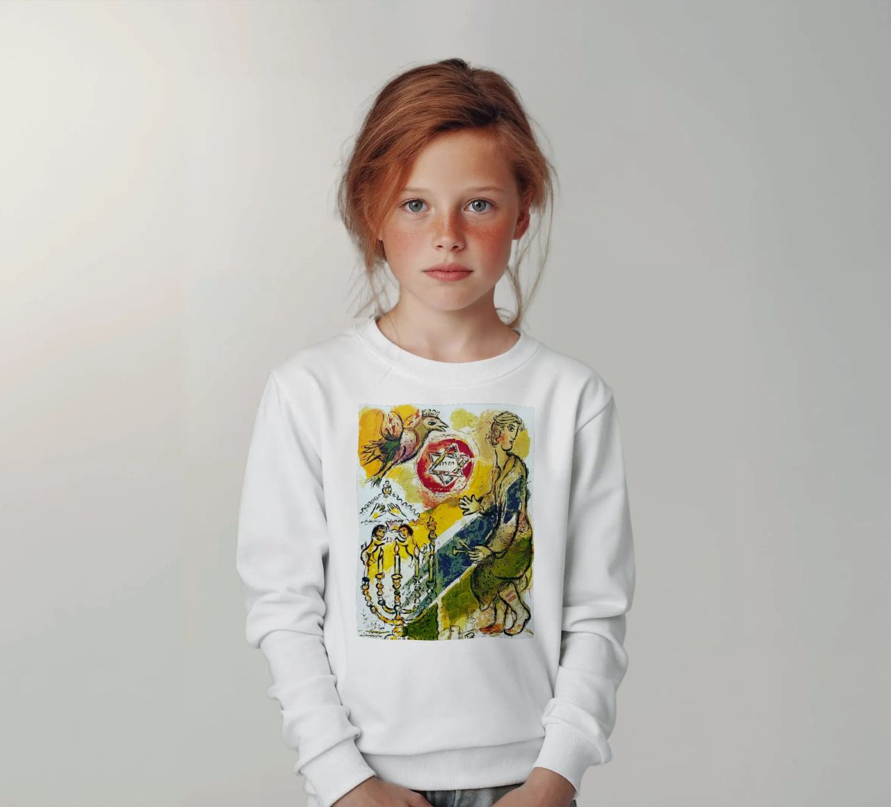 MARC CHAGALL Esodo - Stella di Davide felpa bambino da DuncanBennett shop