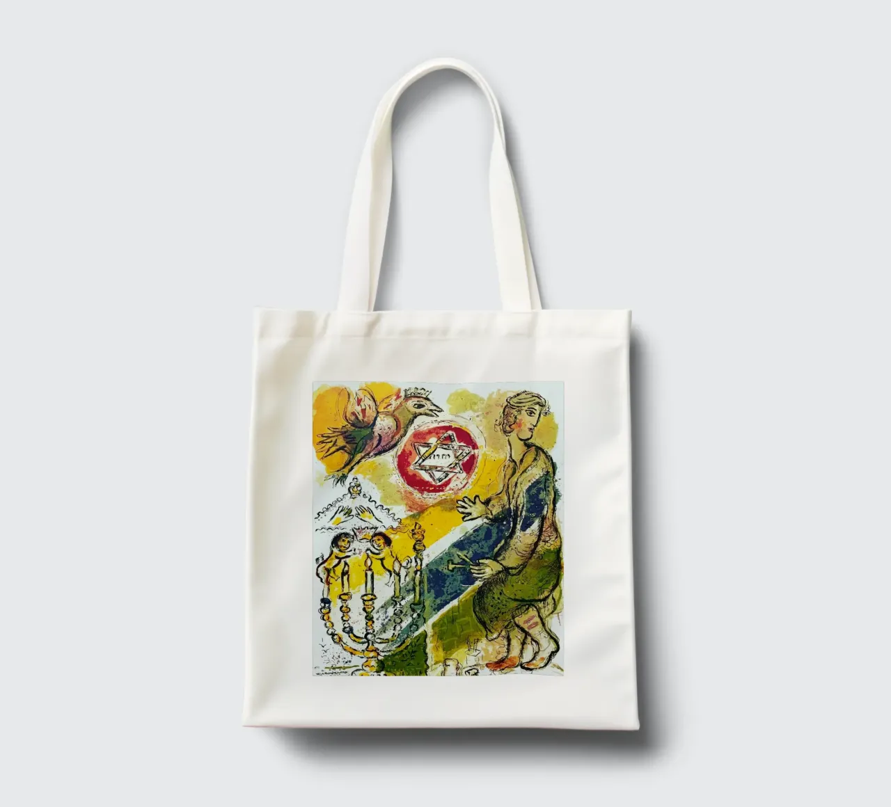 MARC CHAGALL Esodo - Stella di Davide borsa in juta da DuncanBennett shop