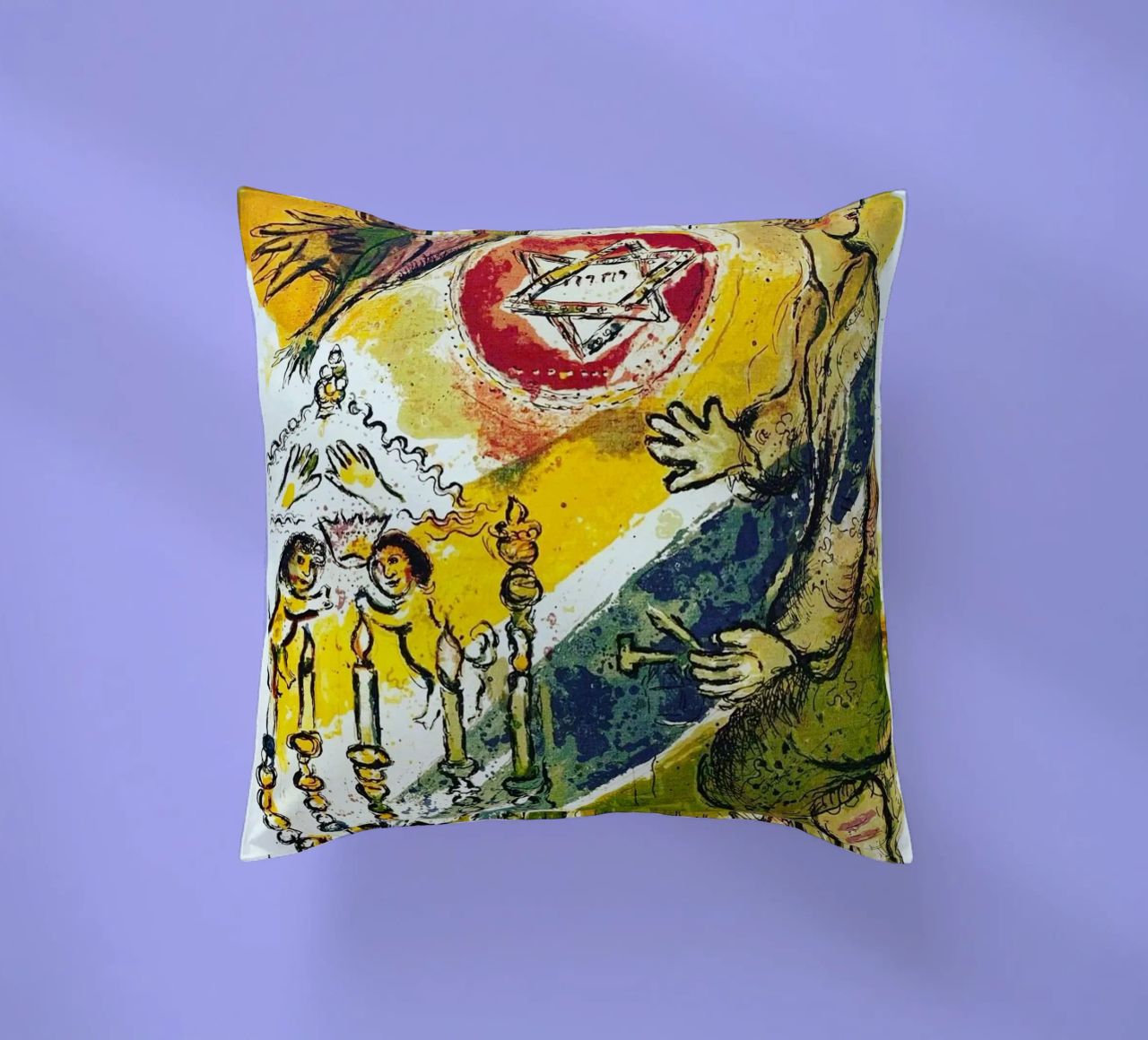 MARC CHAGALL Esodo - Stella di Davide cuscino da DuncanBennett shop