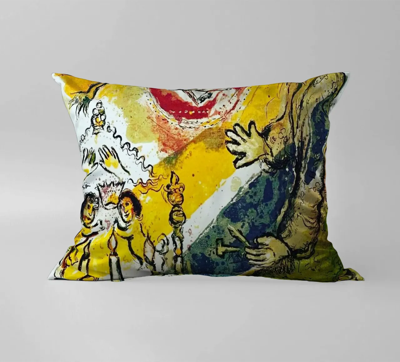 MARC CHAGALL Éxodo - Estrella de David cojín de DuncanBennett shop