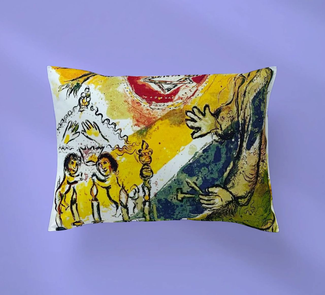 MARC CHAGALL Esodo - Stella di Davide cuscino da DuncanBennett shop