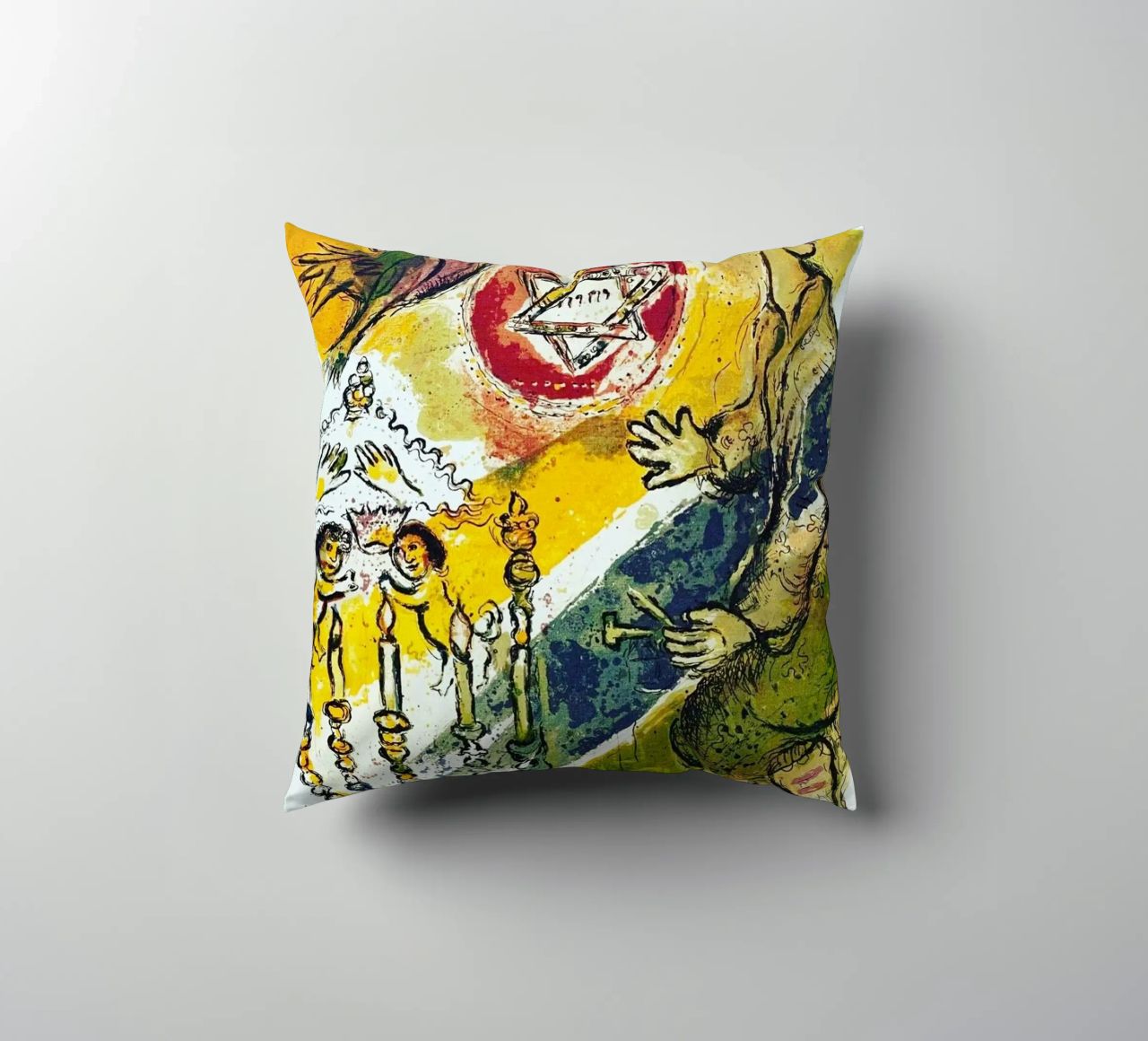 MARC CHAGALL Esodo - Stella di Davide cuscino da DuncanBennett shop