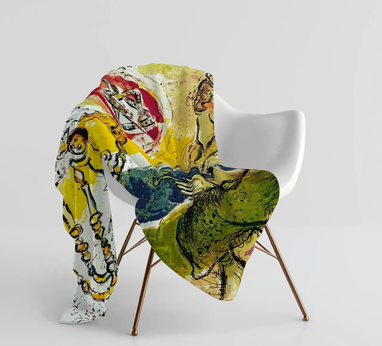 MARC CHAGALL Esodo - Stella di Davide coperta in pile da DuncanBennett shop