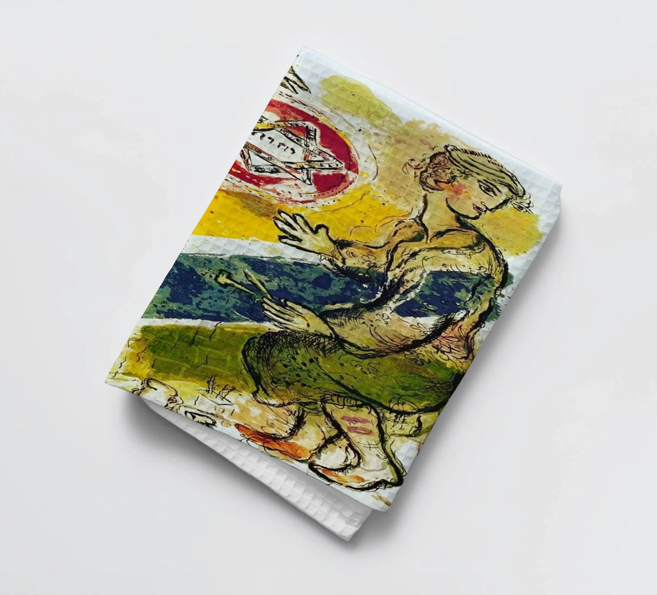 MARC CHAGALL Exodus - Étoile de David torchon de DuncanBennett shop