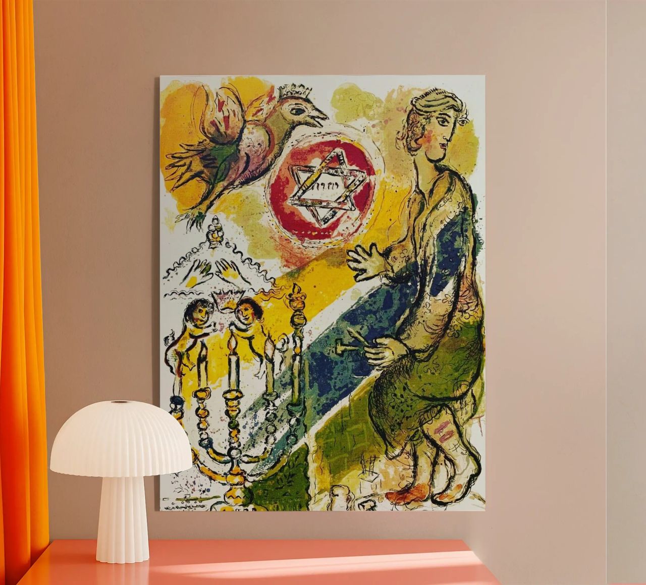 MARC CHAGALL Esodo - Stella di Davide plexiglass da DuncanBennett shop