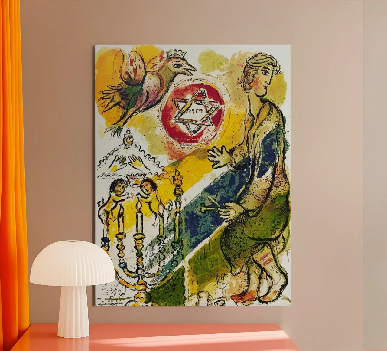 MARC CHAGALL Esodo - Stella di Davide alluminio dibond da DuncanBennett shop