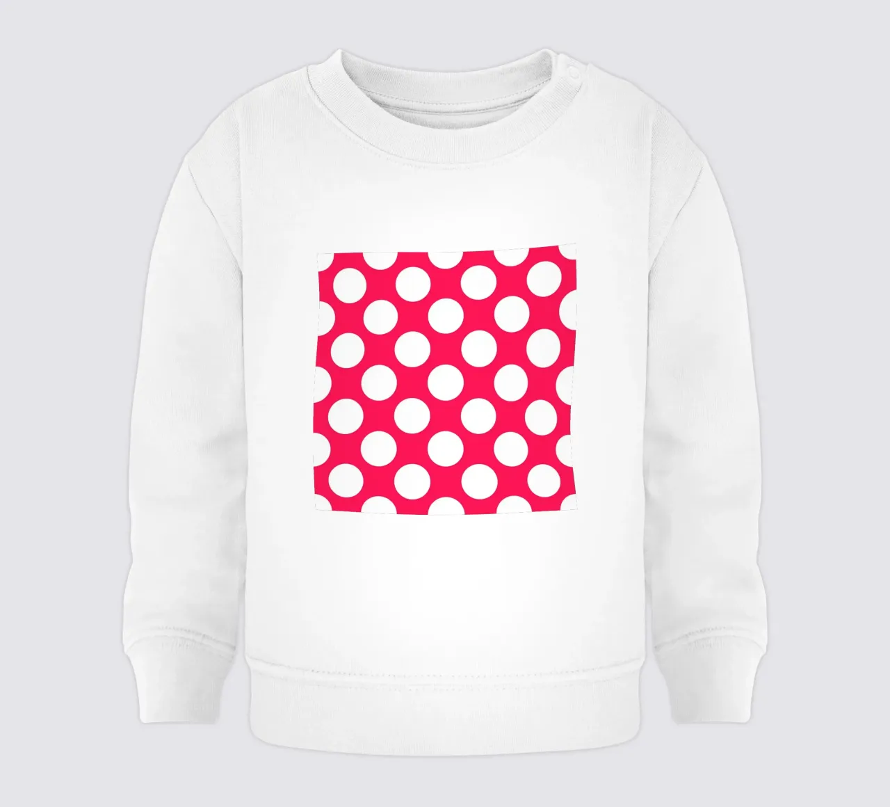 Pois in rosa caldo felpa neonato da Happy Littles
