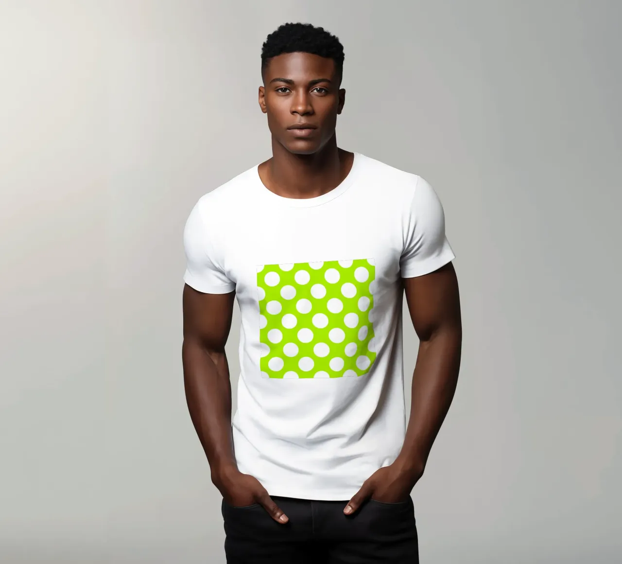 Pois in verde lime t-shirt da Happy Littles