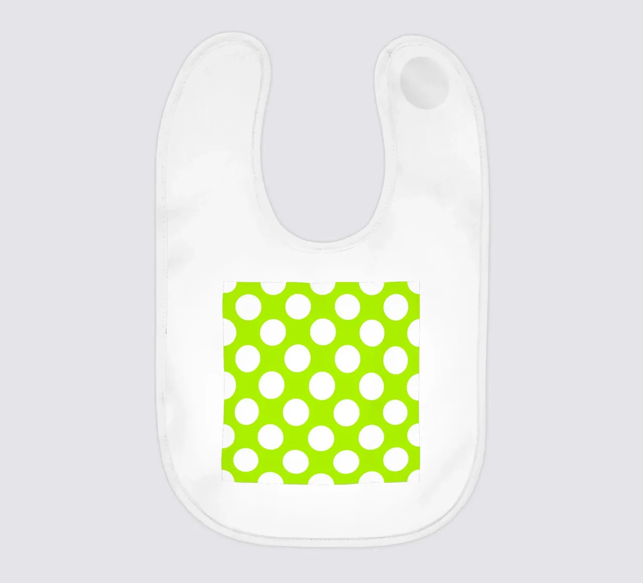 Pois in verde lime bavaglino da Happy Littles