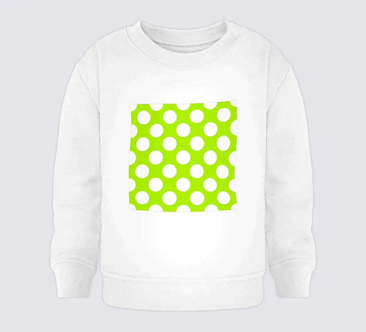 Pois in verde lime felpa neonato da Happy Littles