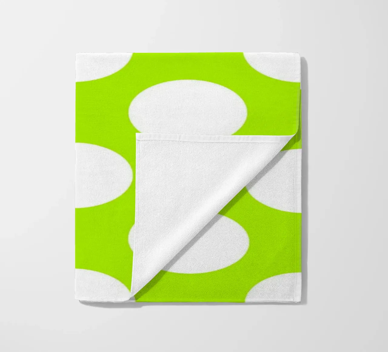 Pois in verde lime telo mare da Happy Littles