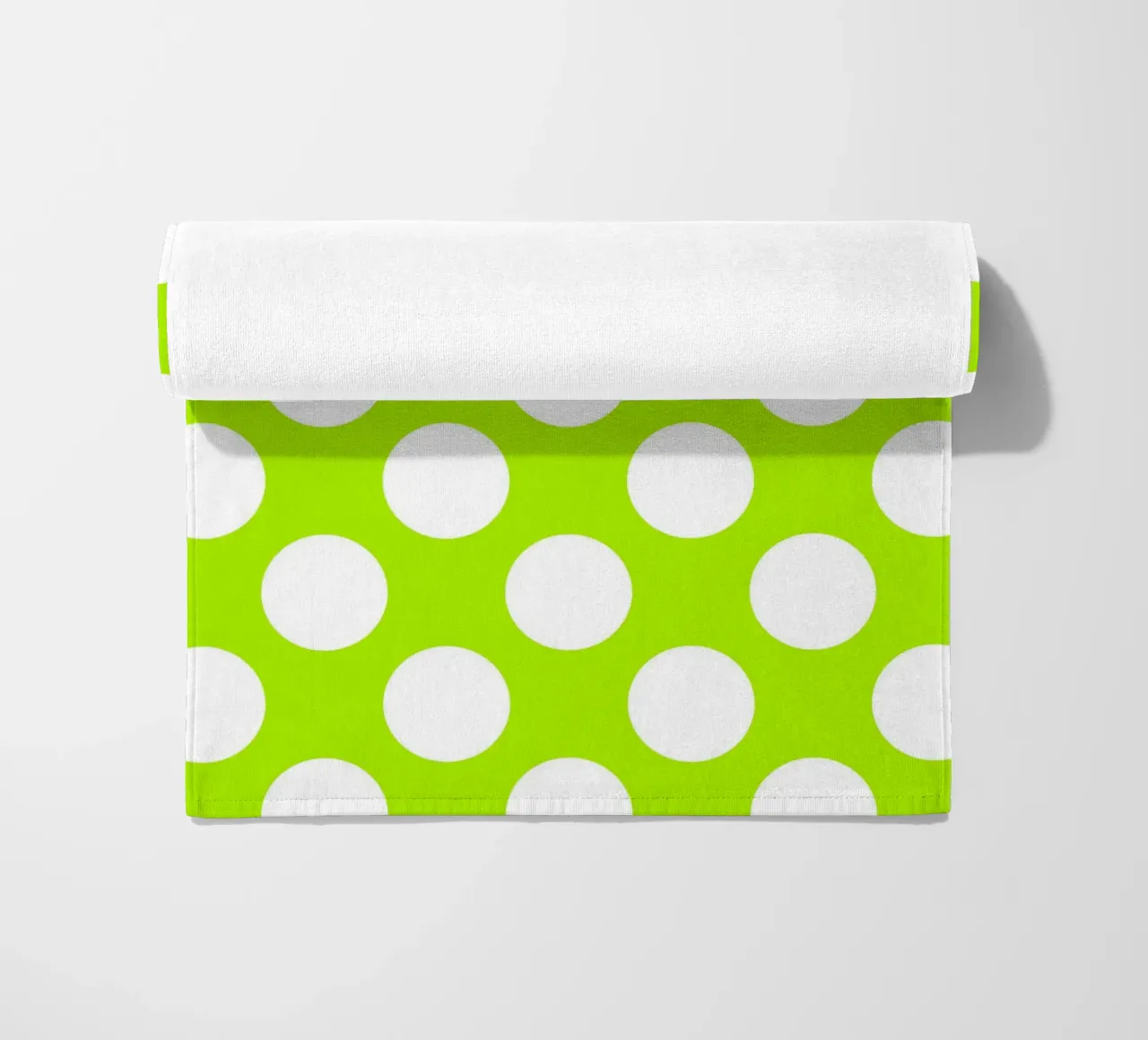 Pois in verde lime telo mare da Happy Littles